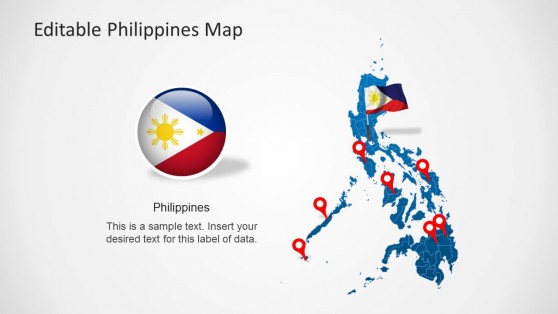 Philippine Flag Powerpoint Template 6001