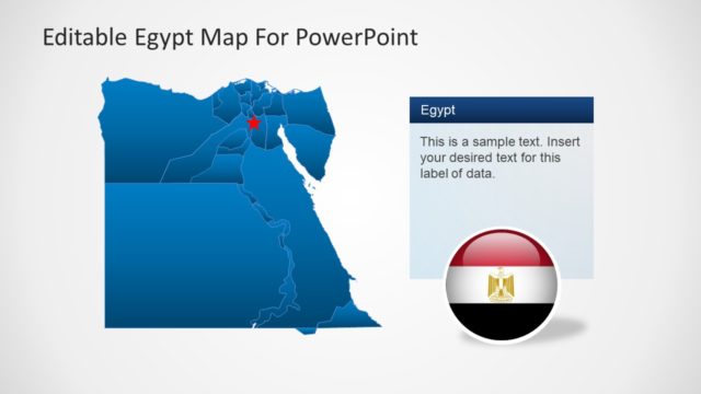 Editable Egypt Map PowerPoint Diagram