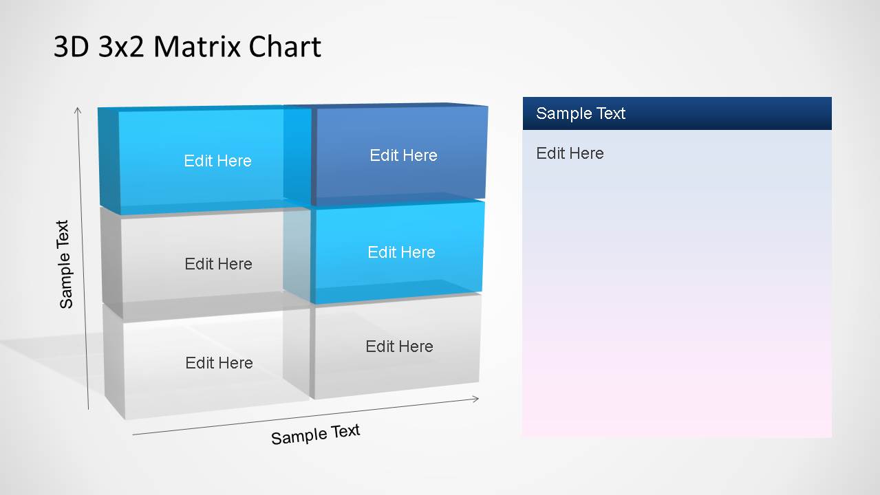 3D Matrix Charts PowerPoint Template - SlideModel