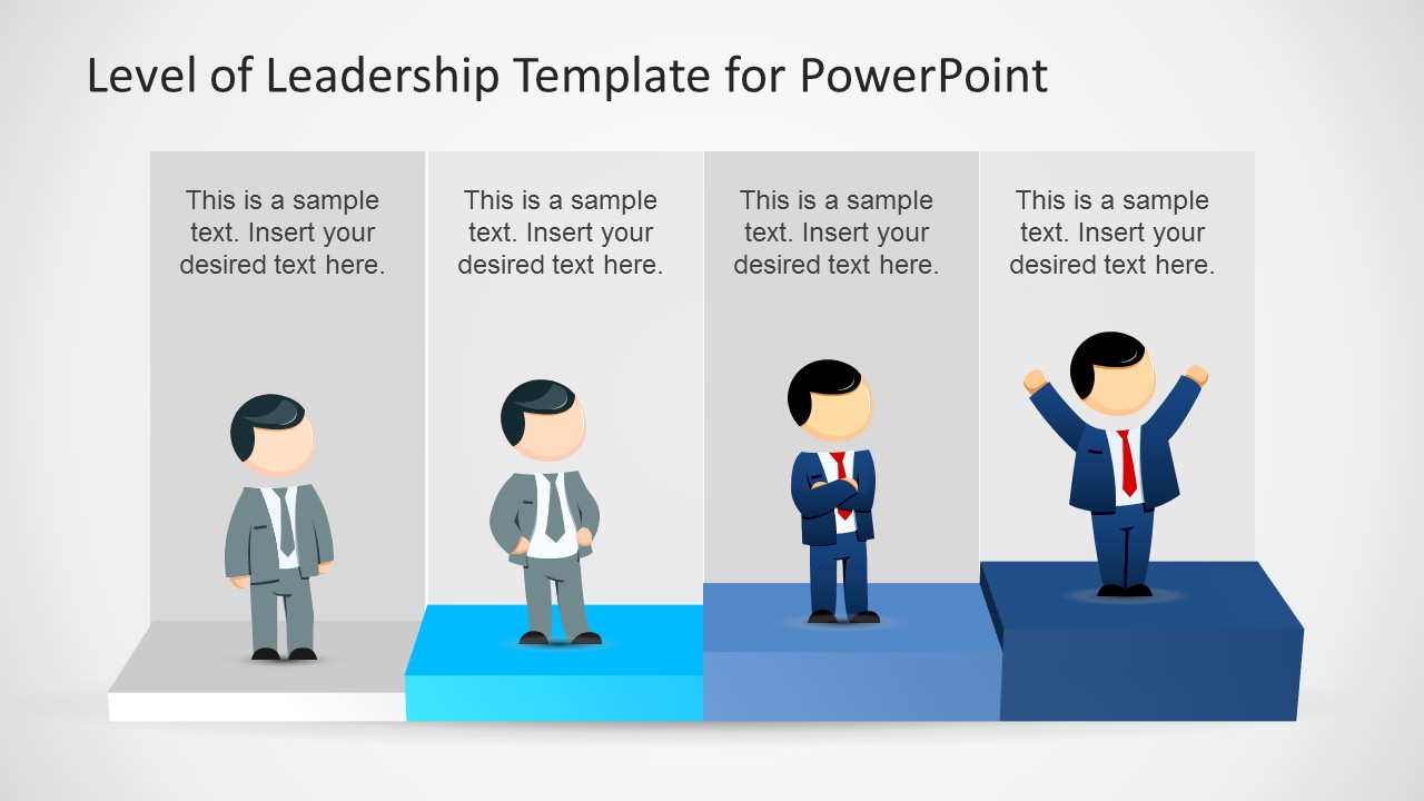 Leadership Levels Diagram Template for PowerPoint SlideModel