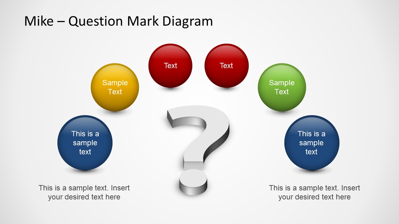 Too Many Questions PowerPoint Template SlideModel