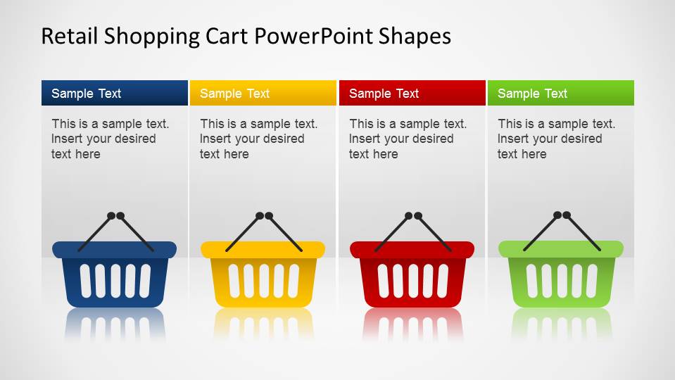 Retail Shopping Cart PowerPoint Shapes - SlideModel