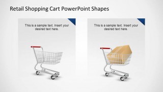 Retail Shopping Cart PowerPoint Shapes comparison