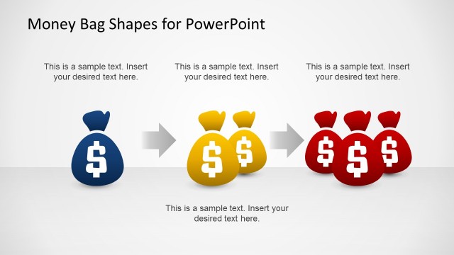 3 Money Bag Shapes for PowerPoint