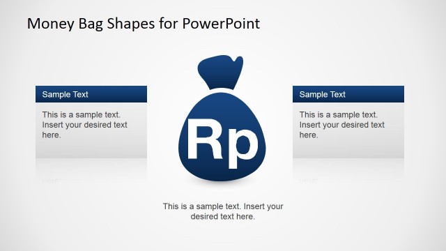 Centered Money Bag Rupiah Currency Symbol