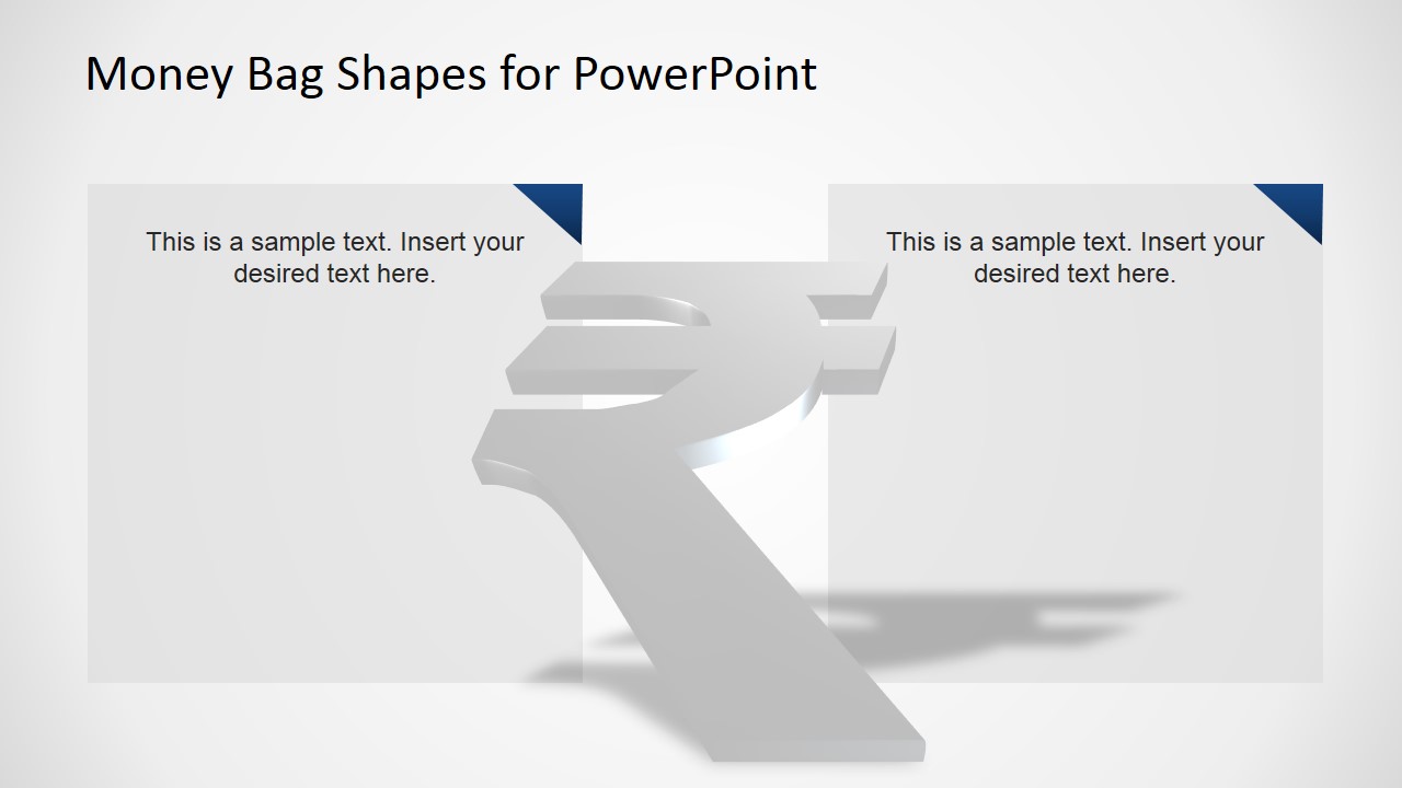 带印度卢比PowerPoint模板的钱袋- 木鱼查询