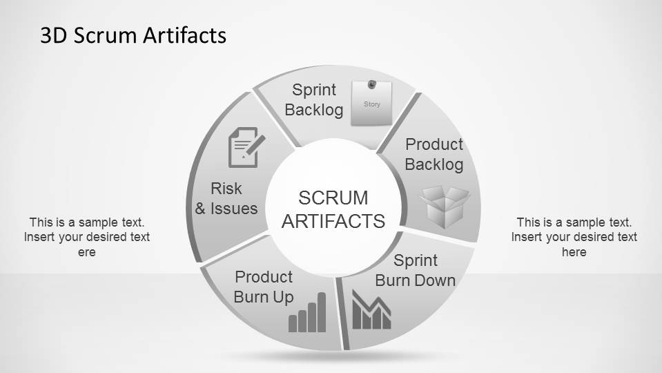 3d Agile Scrum Powerpoint Diagram Slidemodel 0926