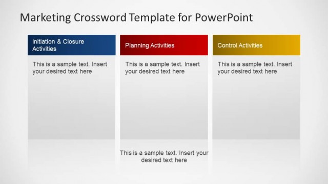 Marketing Plan PowerPoint Text Boxes