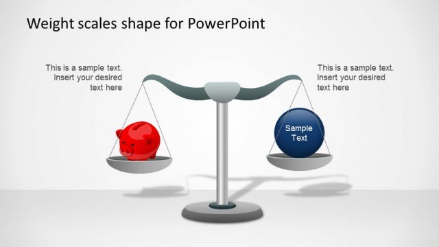 Weight Scale PowerPoint Shapes with Piggy Safe