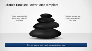 Pile of Stones representing a straight timeline for PowerPoint.