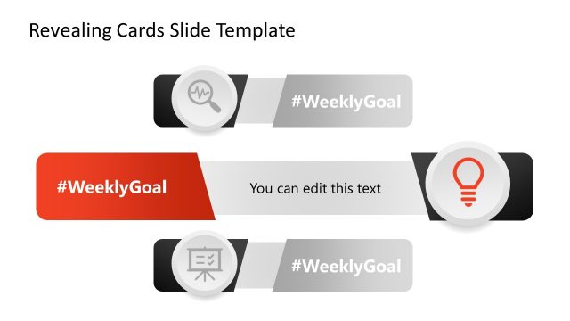 PowerPoint Slide Template of Presentation Revealing Cards