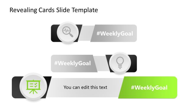 Animated Revealing Cards PowerPoint Template