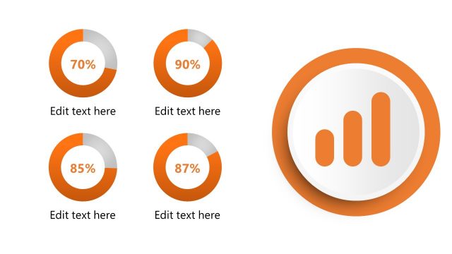 Pie Chart Slide of Infographic All Into One Circle Animated Template
