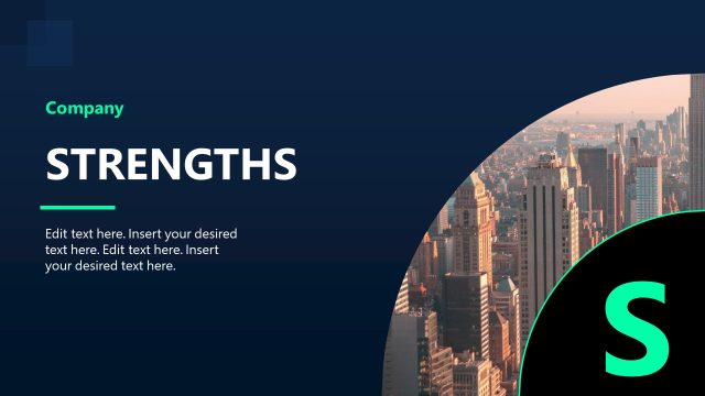 Strengths Slide for SWOT Analysis Template