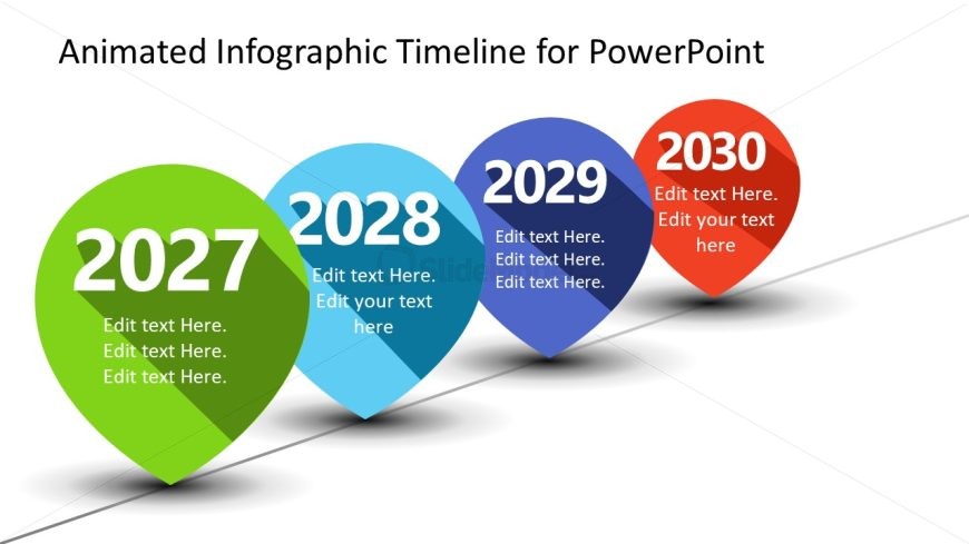 Animated Infographic Timeline Template for Presentation