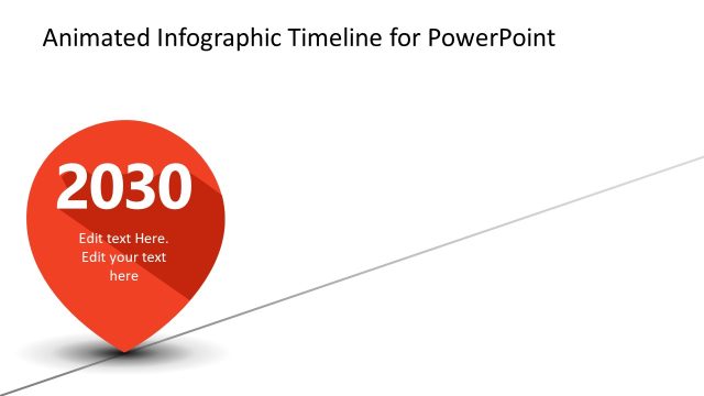 Editable Infographic Timeline PPT Slide