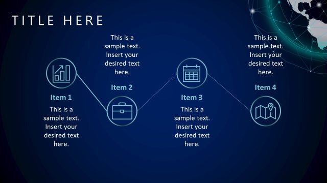 4-Items Process Diagram Slide
