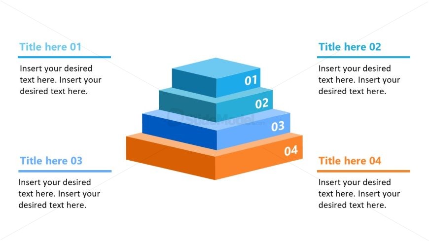 5-Step Progressive Infographic PPT Slide