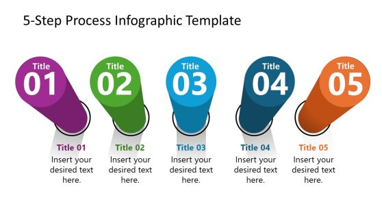 5-Step Process Infographic Template for PowerPoint