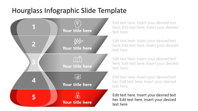 Hourglass Infographic PPT Slide Template