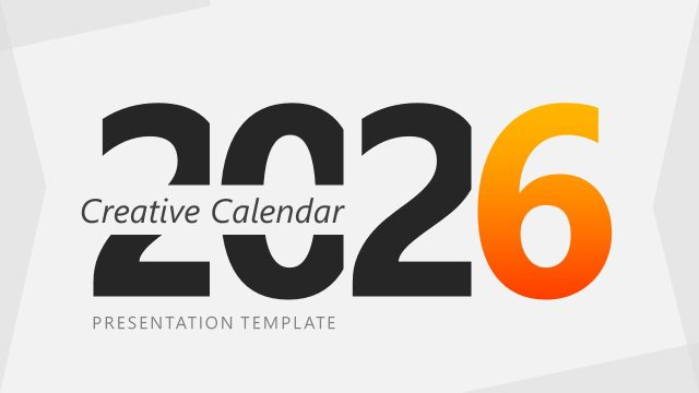 Creative Calendar 2026 Template for PowerPoint