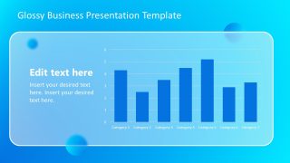 Glossy Business PPT Slide - Data Visualization Template 