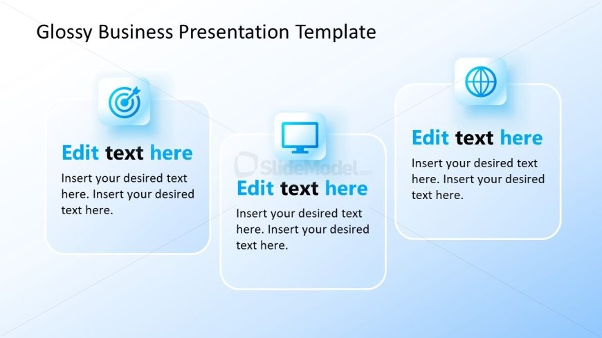 Glossy Business Overview PowerPoint Template
