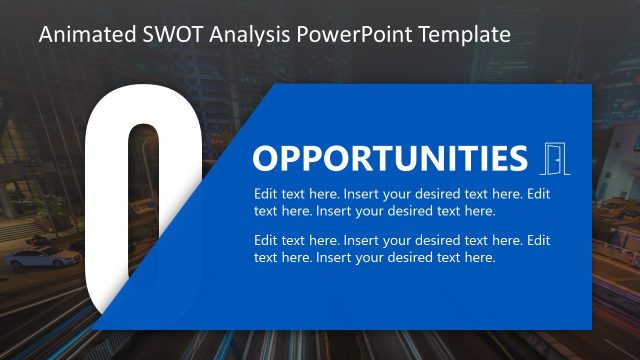 Customizable Animated SWOT Analysis PPT Template