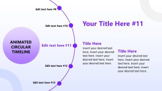 Animated Circular Timeline Template Slide Layout 
