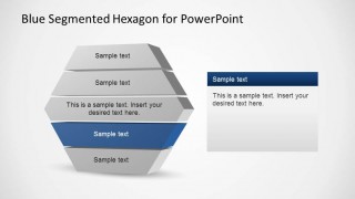 Hexagonal Staged Diagram with Forth Layer Highlighted