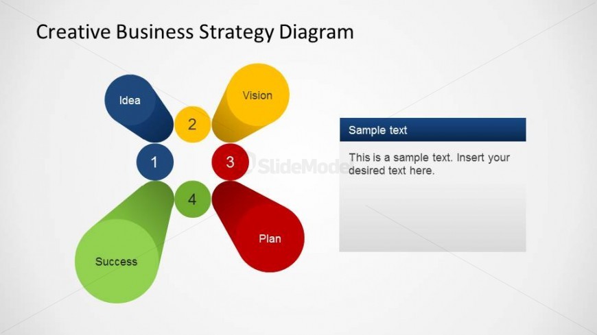 Colorful 3D Pillars For Business Strategy PowerPoint Presentations ...