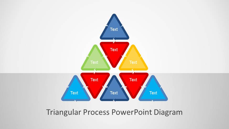 Triangular PowerPoint Process Diagram