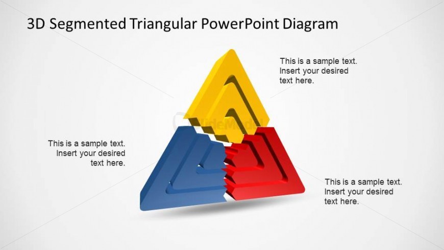 3D Triangular Concentrical Shapes for PowerPoint