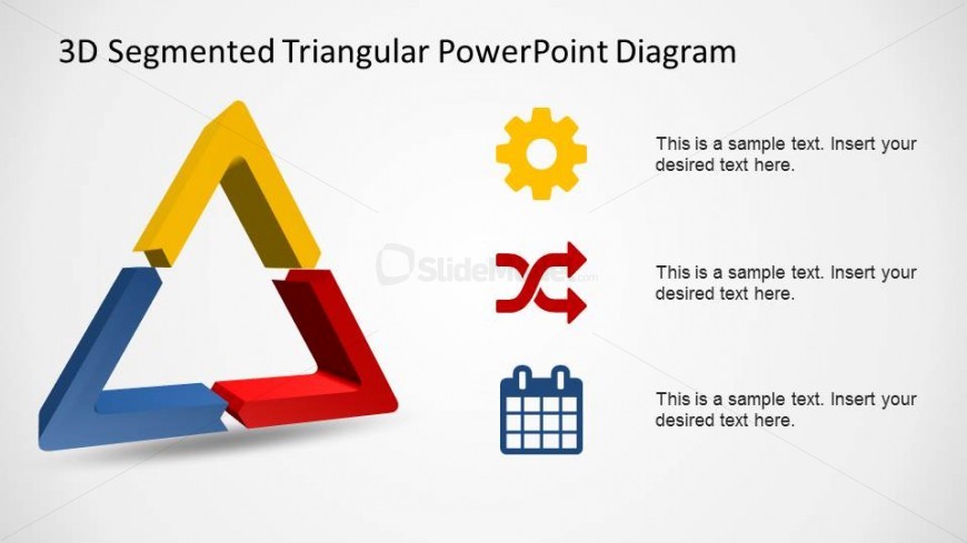 3D Segmented Triangular Billiard Rack with Flat Icons.