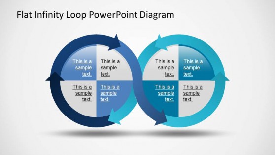 Flat Infinity Loop PowerPoint Diagram - SlideModel