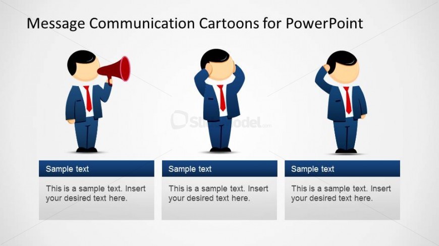 Three roles of communication Sender, Blocked Receiver, Confused Receiver.