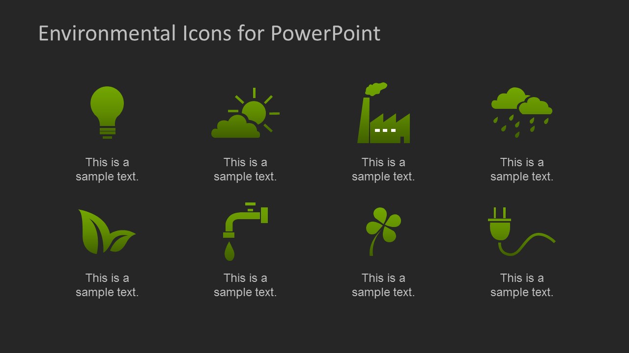 environmental icons for powerpoint
