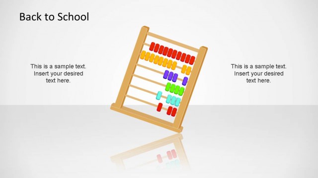 Back to School Abacus PowerPoint Shape