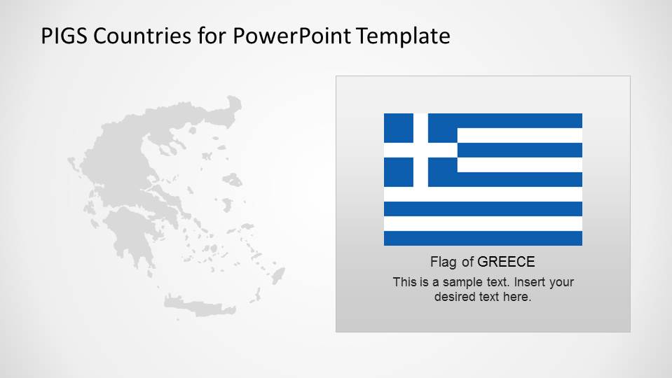 Flag and Map of Greece