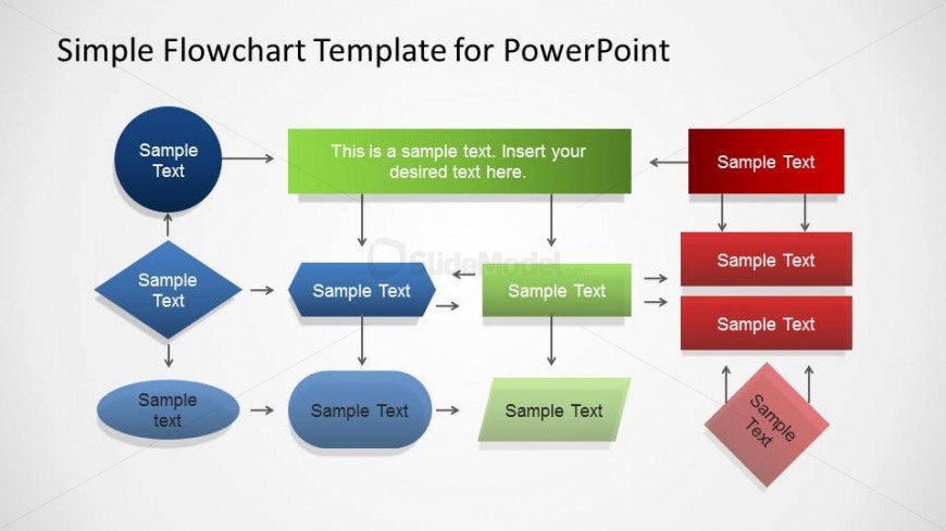 Three layers flowchart created with PowerPoint Elements