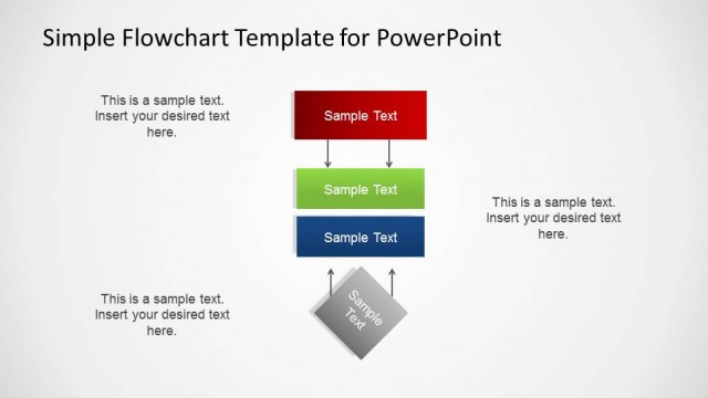 Vertical PowerPoint Flowchart Diagram