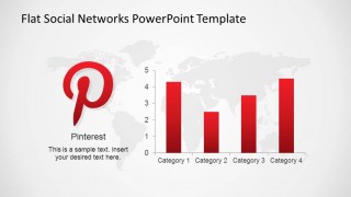 Pinterest Logo with Data Driven Bar Chart indicating metrics 