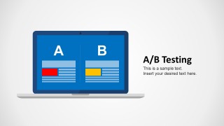A/B Testing Slide Design Monitor Illustration