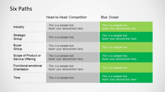 BOS Six Path Framework PowerPoint Slide