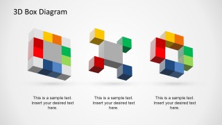 3D Box Diagrams for PPT Presentations