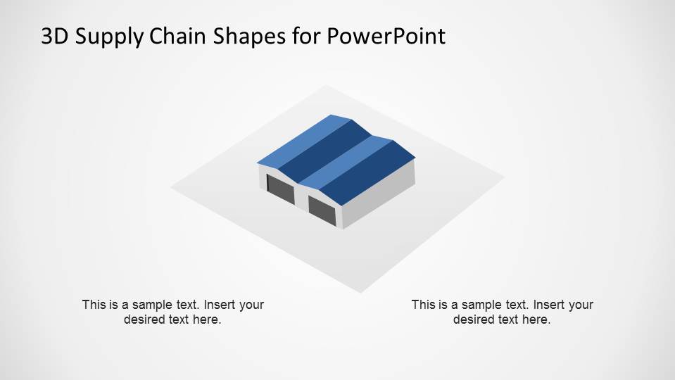 3D Supply Chain Shapes for PowerPoint - SlideModel funnel diagram icon 