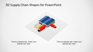 3D Supply Chain Distribution Shape for PowerPoint