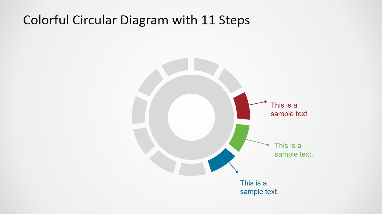 11 Steps Circular Powerpoint Diagram Slidemodel 5428