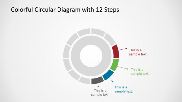 Presentation Template 12 Colorful Circular Segments