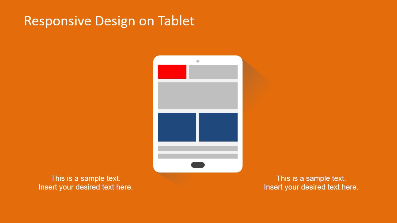 PowerPoint Responsive Devices Clipart of Tablet 